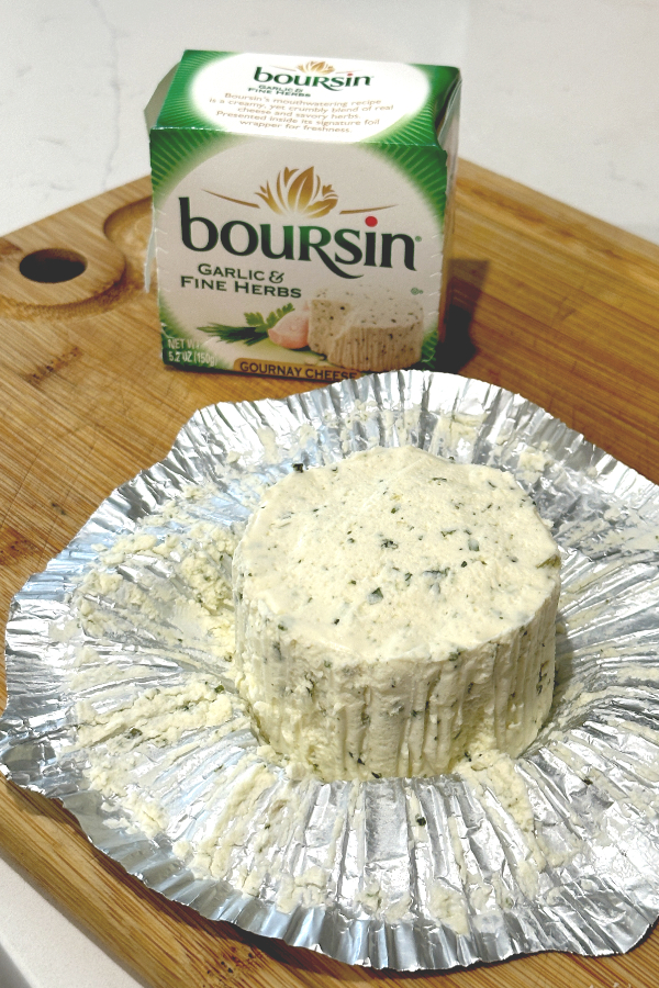 garlic and herb Boursin cheese 