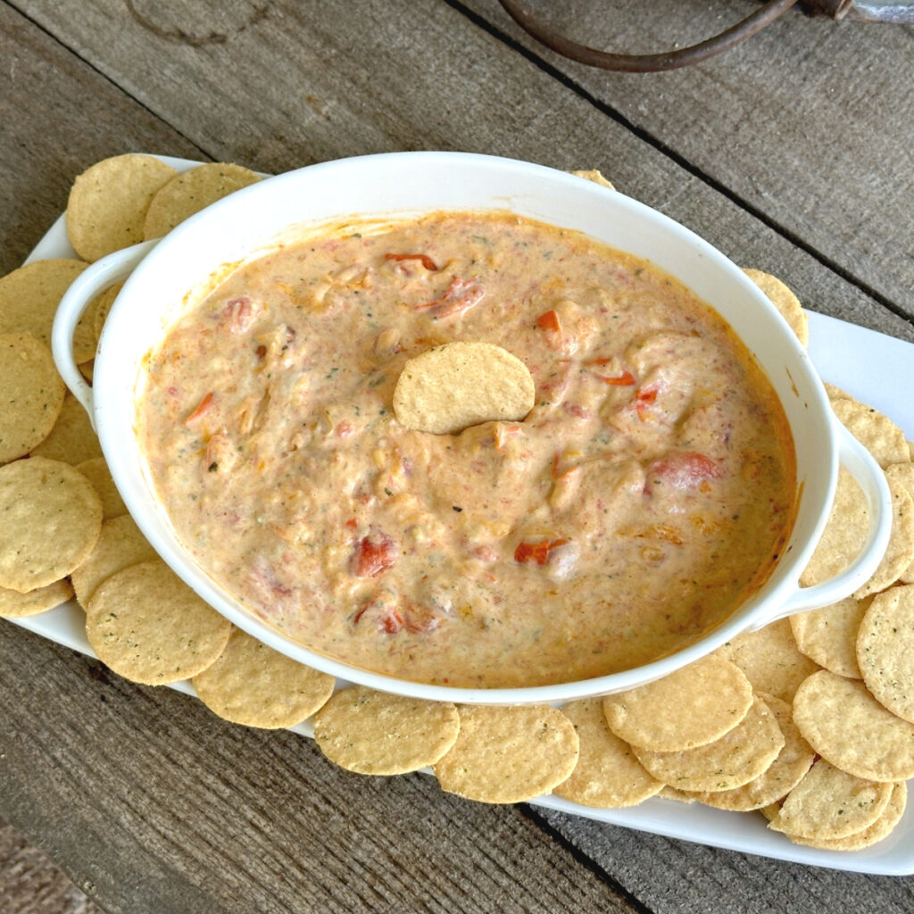 cheesy tomato dip 