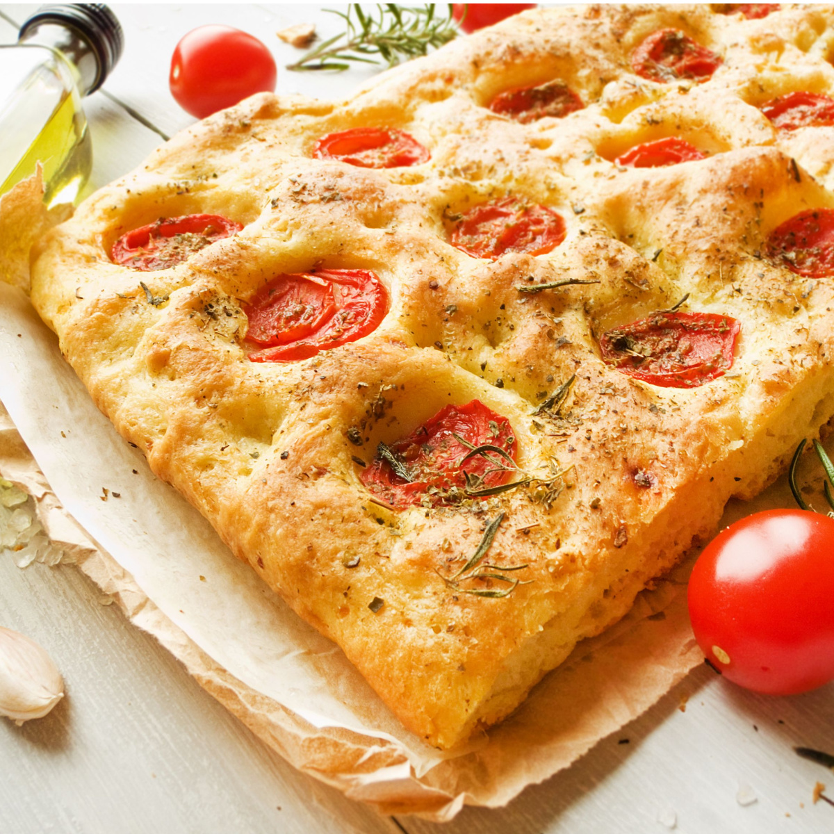 Easy Tomato Focaccia Bread Recipe - I Grow Tomatoes