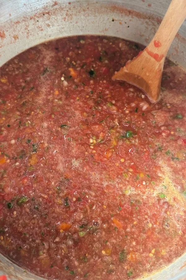 safely cooking salsa to can