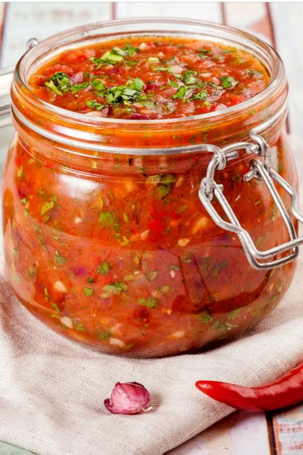 easy salsa recipe in jar