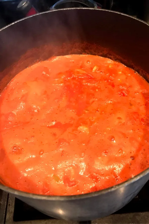 boiling tomatoes