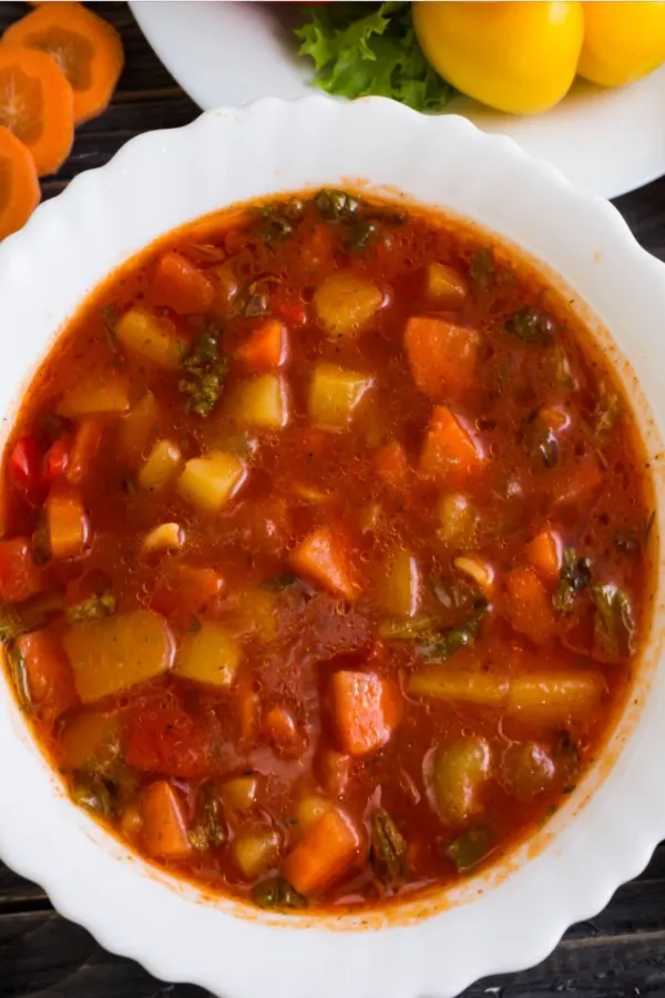 homemade vegetable soup