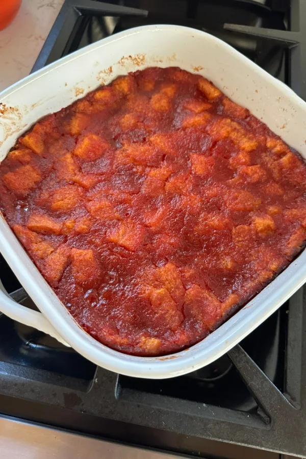 easy tomato pudding