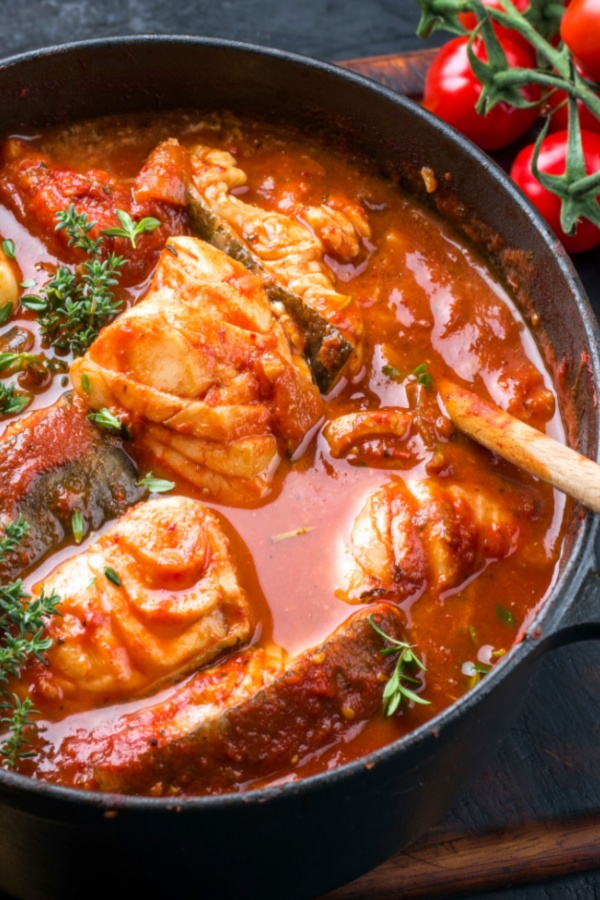 pot of stew cooking