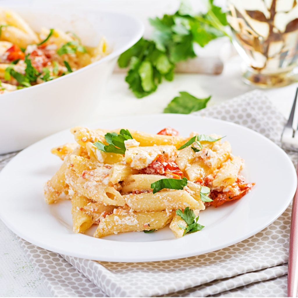 baked tomato & feta pasta