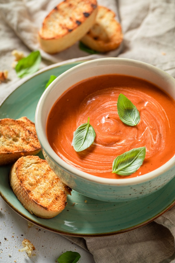 soup with bread